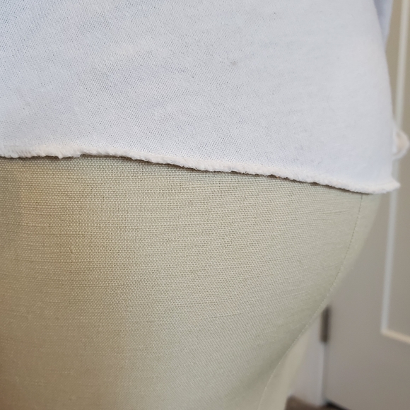 Custom made 001 shirt. Green and white with raglan short sleeves. Large unisex - Picture 6 of 12